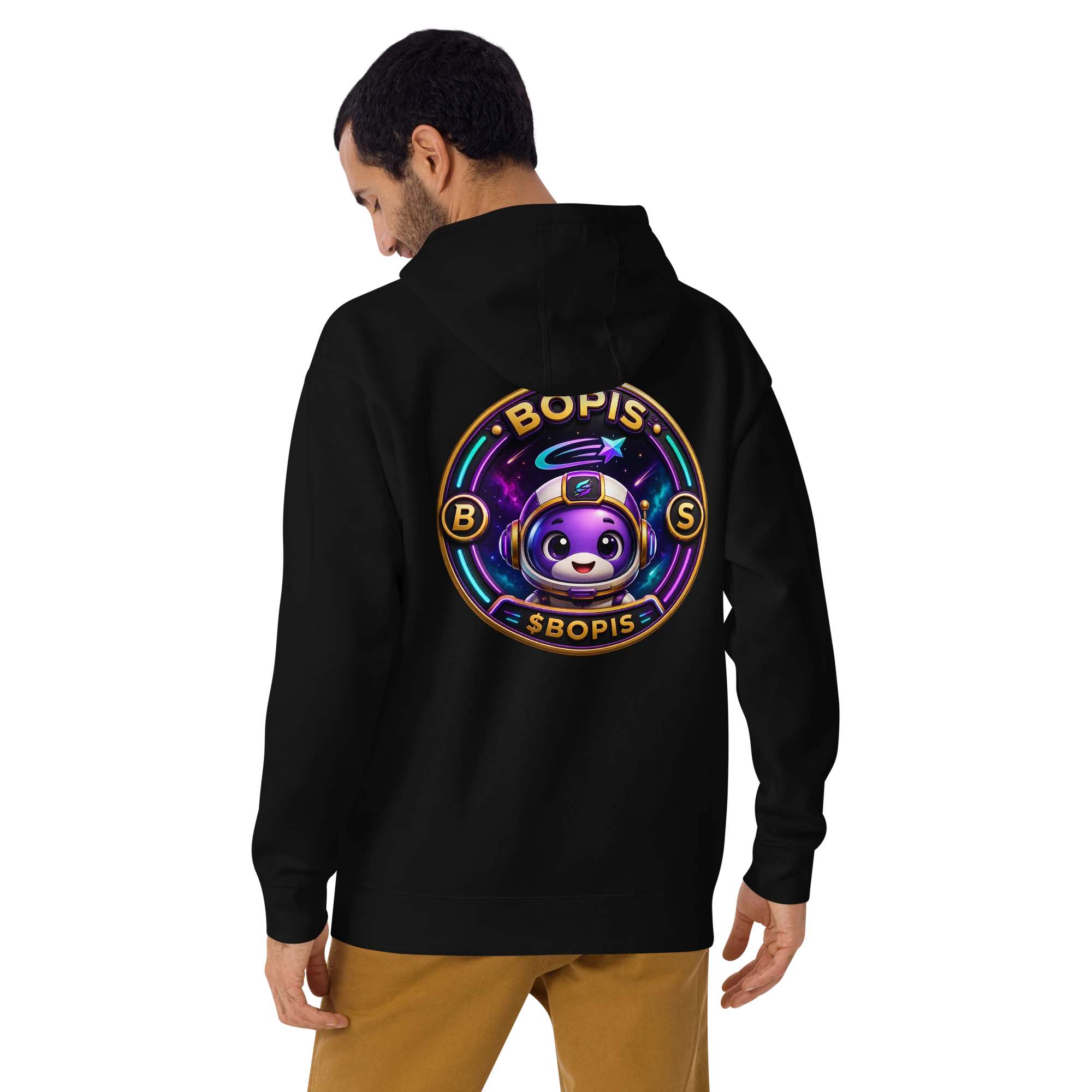 Black BOPIS Hoodie with official Solana community design